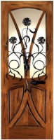 AN 2004 77x200 - Wood Doors with Iron Grilles