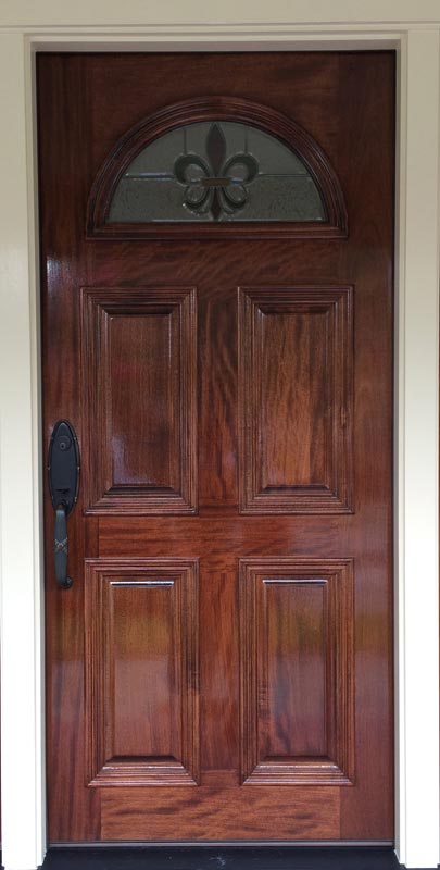 Fleur de lis 8714 - Fleur de Lis Half Moon